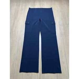 Athleta Delancey Straight Cargo Pants Womens Large Black Stretch Travel workout